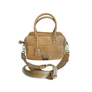 Anya Hindmarch Brown Leather Satchel Crossbody Bag Top Handle Classic Designer